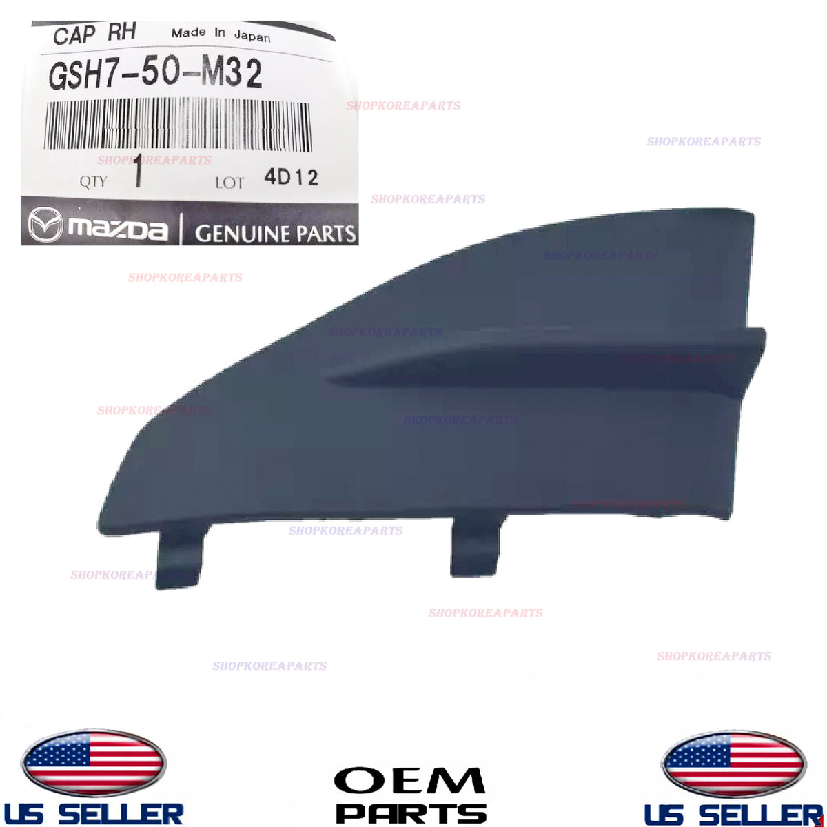GENUINE OEM Front Bumper RIGHT Jack Plug Cover 2018-2021 Mazda6 GSH7-50-M32