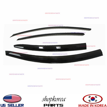 SMOKED DOOR VISOR WINDOW SUN VENT DEFLECTOR fits HYUNDAI ACCENT SEDAN 2012-2017