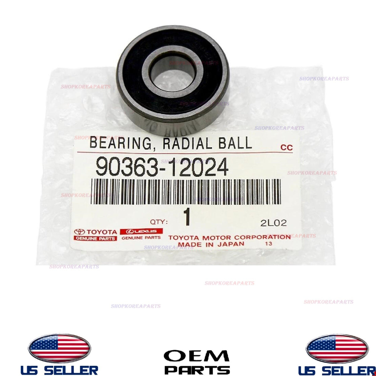 GENUINE OEM Clutch Pilot Bearing Front 1985-2025 Toyota Lexus 90363-12024