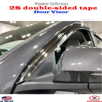 ⭐6pcs⭐ Window Door Visor Vent Shade Rain Guard fits 2022-2025 Hyundai Tucson