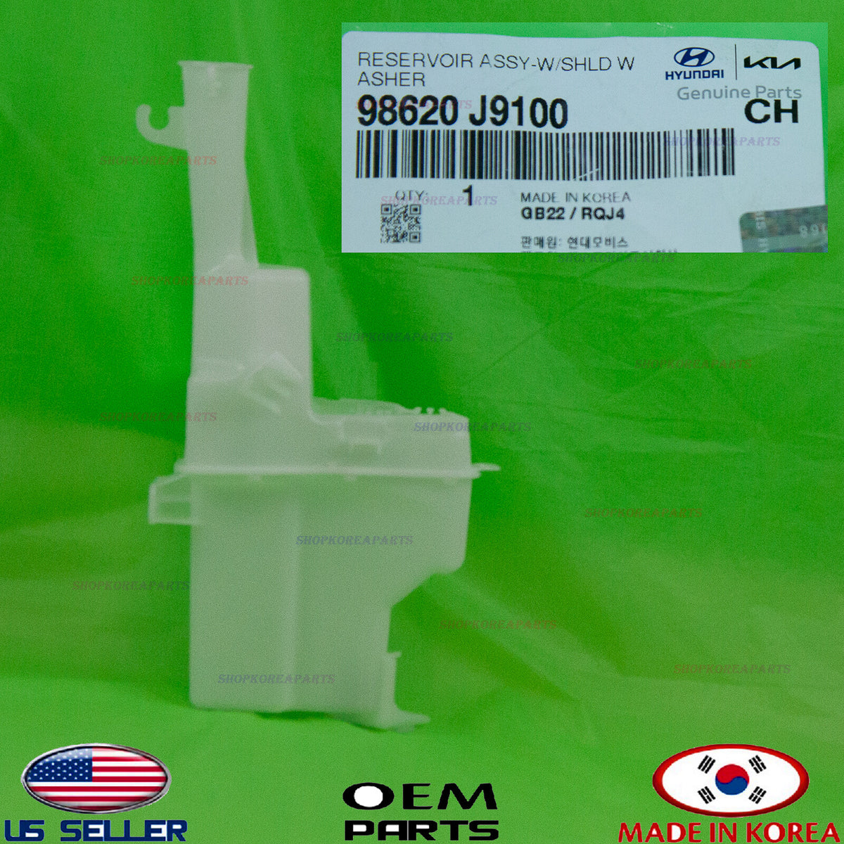 GENUINE Windshield Washer Reservoir Water Tank ⭐OEM⭐ HYUNDAI KONA 2018-2023