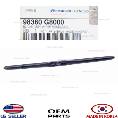 GENUINE Windshield Wiper Blade RIGHT Passenger Side OEM Ioniq G70 2019-2025