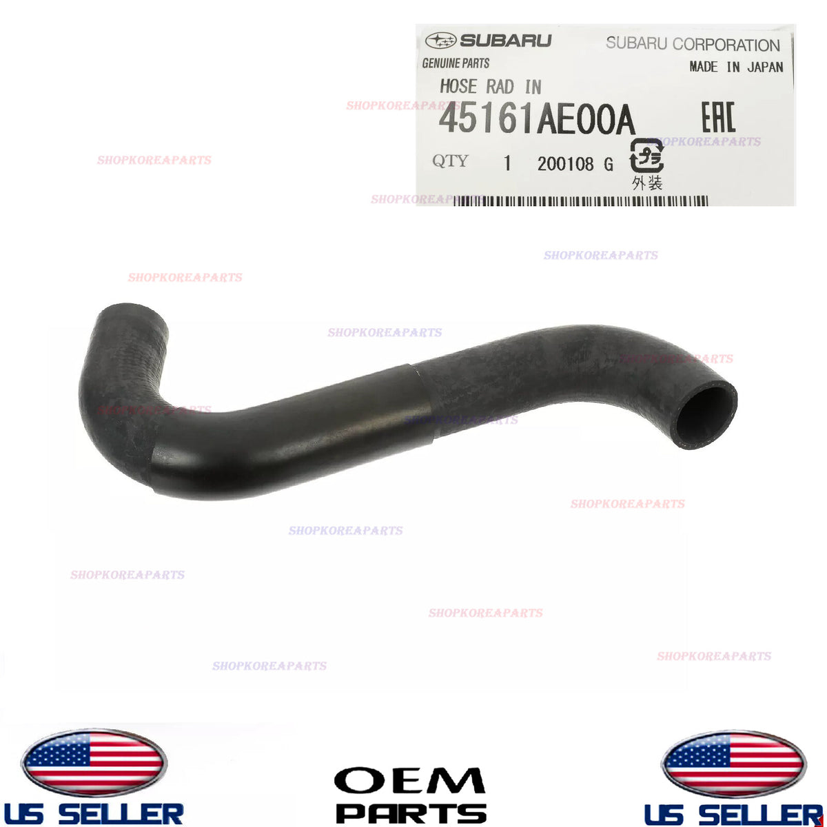 GENUINE Radiator Coolant Inlet Hose Subaru 2.5L without Turbo 2000-06 *See List