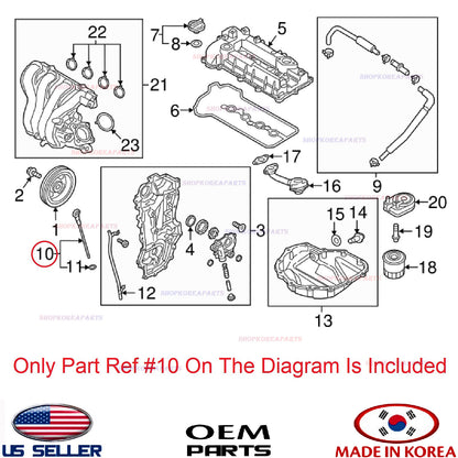 GENUINE Engine Oil Level Dipstick ⭐ IONIQ 2017-2022 ELANTRA 21-23 NIRO 2017-2022