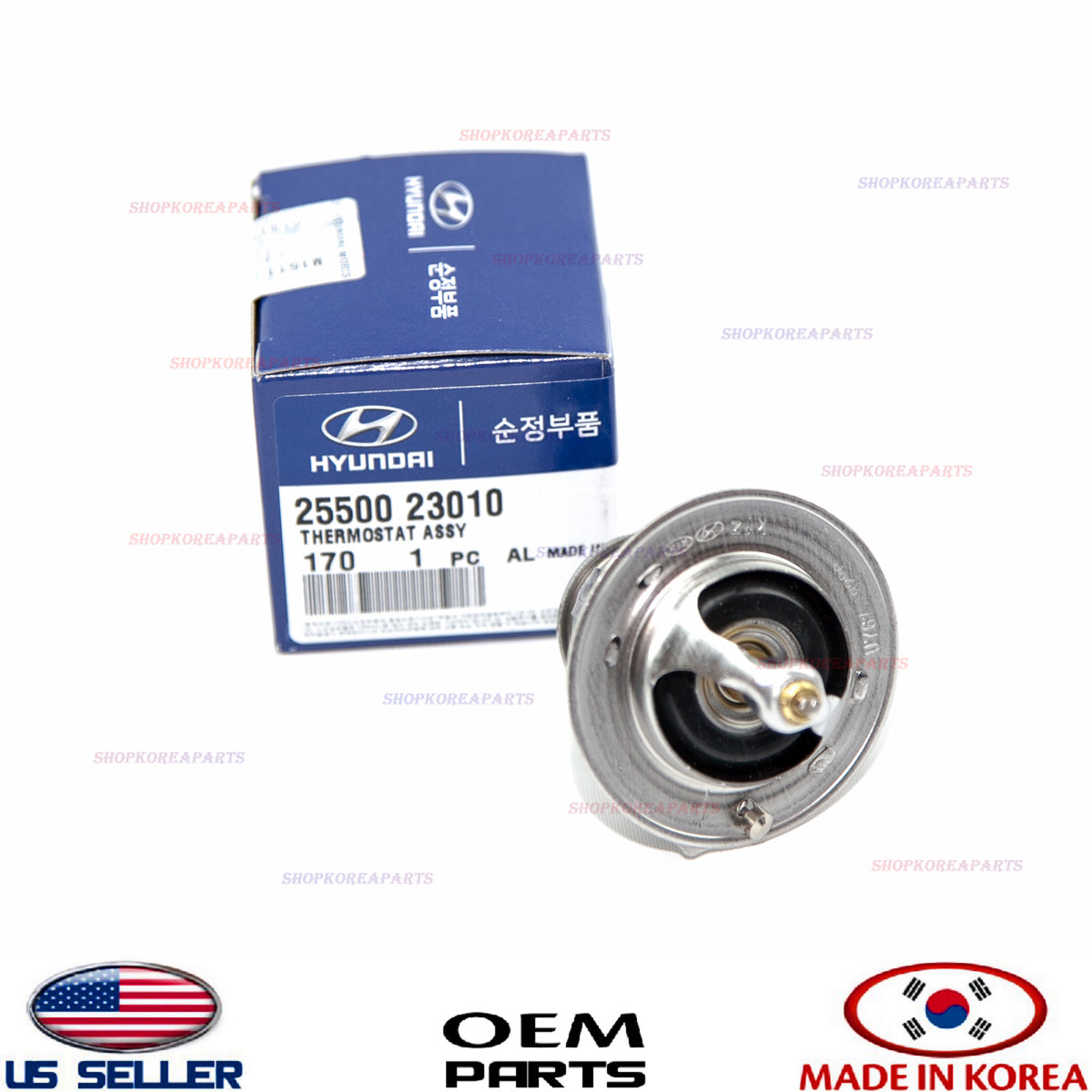 THERMOSTAT GENUINE!! HYUNDAI ACCENT SONATA SANTA FE TUCSON KIA OPTIMA 2550023010