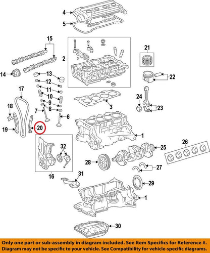 GENUINE Engine Timing Chain Guide OEM HYUNDAI KIA 1.6L TURBO *See compatibility