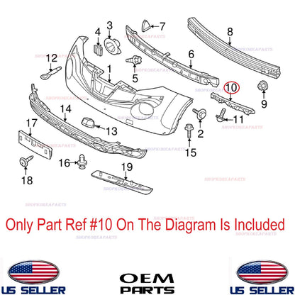 GENUINE Bumper Front Bracket Mounting Driver Side ⭐OEM⭐ NISSAN JUKE 2011-2014