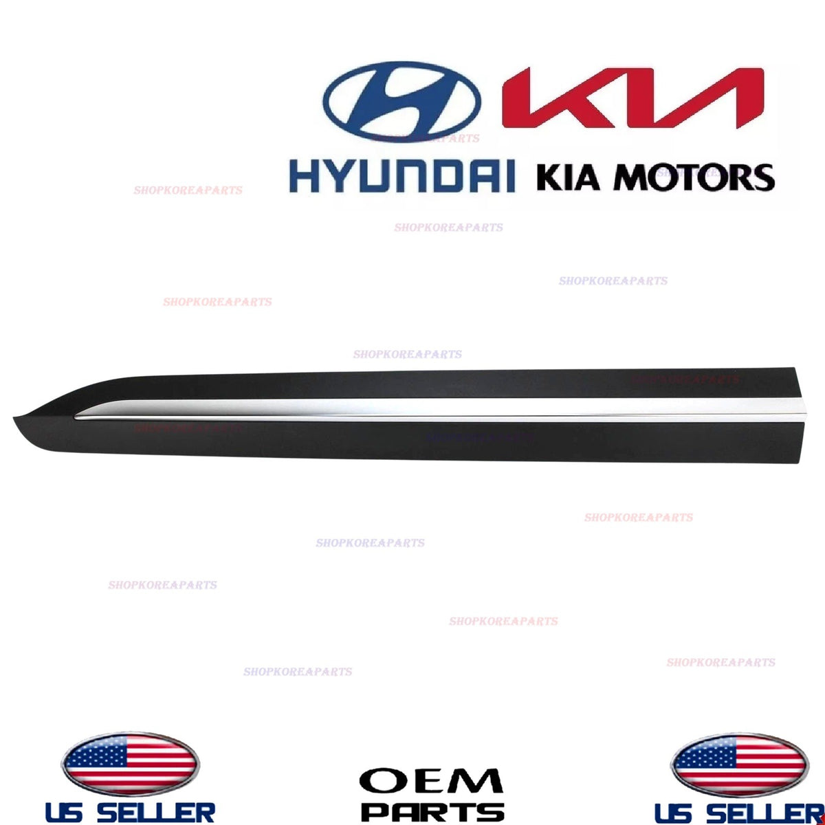GENUINE Front Door Lower Molding LEFT Driver Side ⭐OEM⭐ Kia Carnival 2022-2025