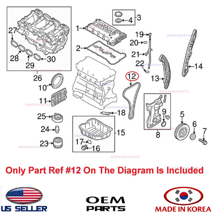 GENUINE Engine Timing Chain ⭐OEM⭐ HYUNDAI KIA 2.0-2.4L *See compatibility