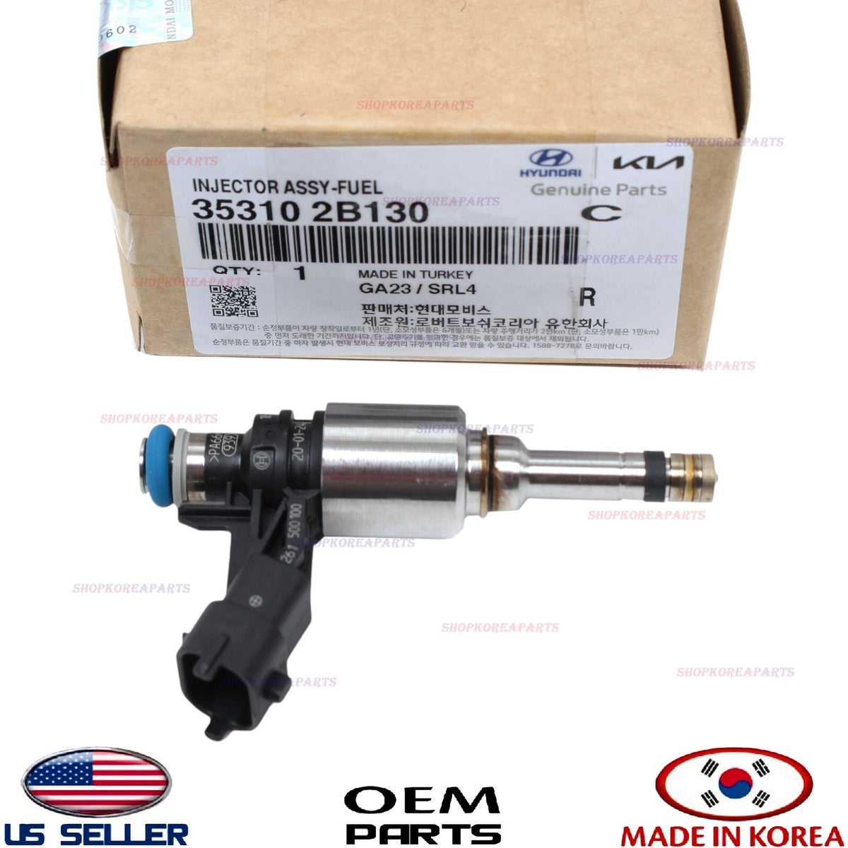 Fuel Injector OEM GENUINE HYUNDAI ACCENT VELOSTER KIA RIO SOUL 1.6L 353102B130