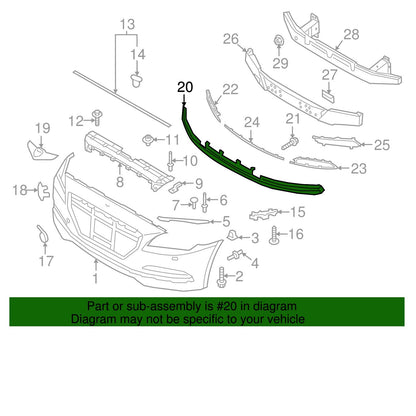 GENUINE Front Bumper Lower Grille 2015-2016 Genesis Sedan 3.8L