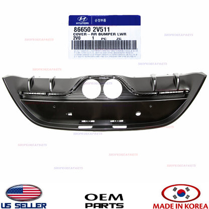GENUINE Rear Bumper Lower Cover OEM Hyundai Veloster Turbo 2012-2017 86650-2V511