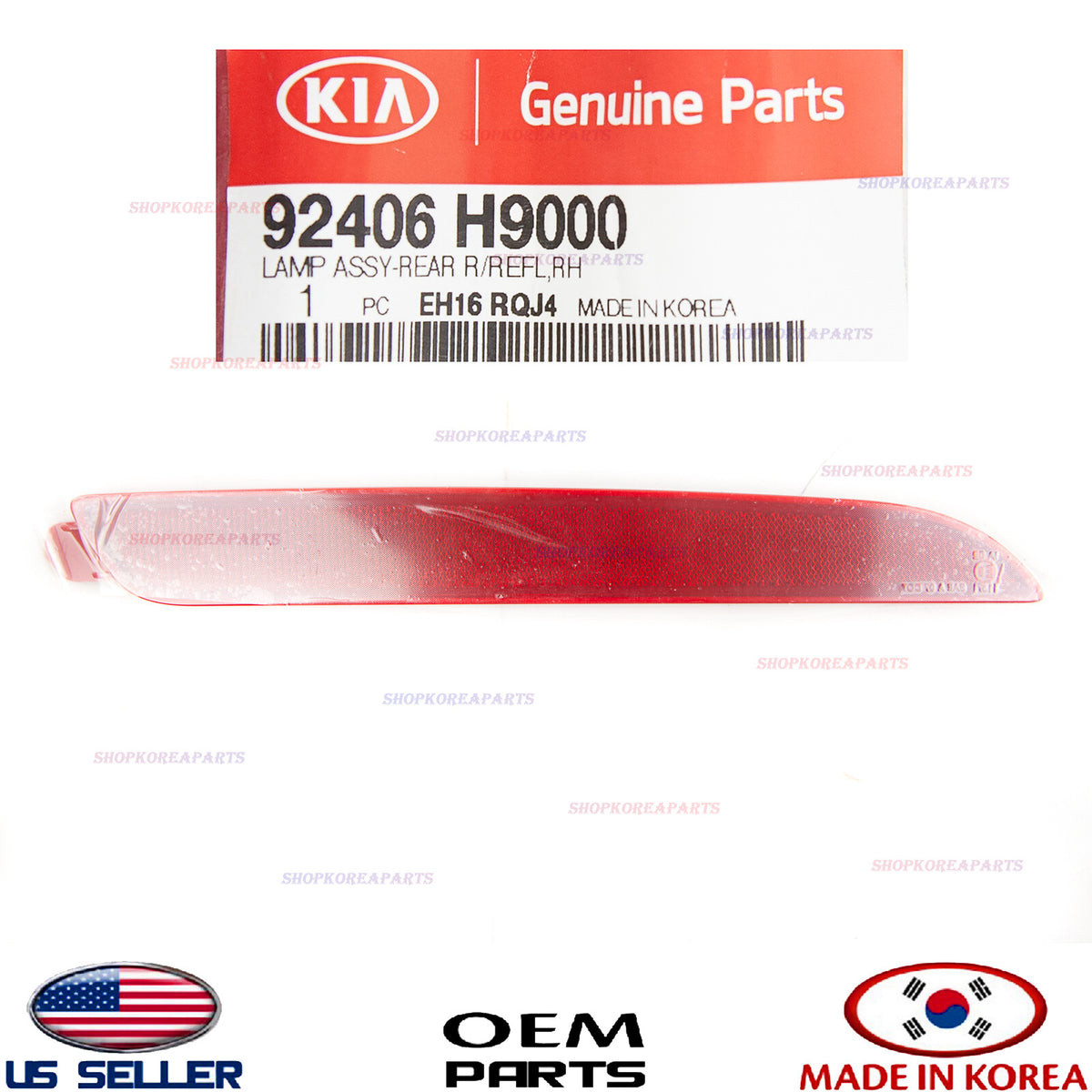 GENUINE Bumper Reflector Rear RIGHT Passenger Side OEM KIA RIO Hatchback 18-23