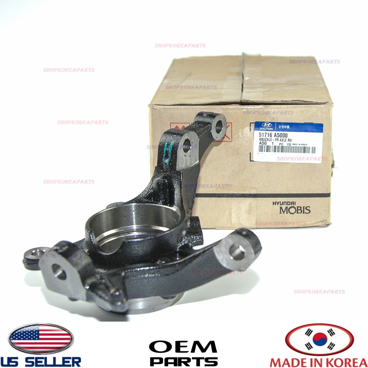 GENUINE Front Axle Steering Knuckle Passenger Side VELOSTER ELANTRA 2012-2017