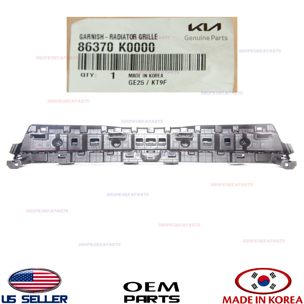 ✅GENUINE✅ Front Bumper Radiator Upper Garnish OEM Kia Soul 2020-2022 86370K0000