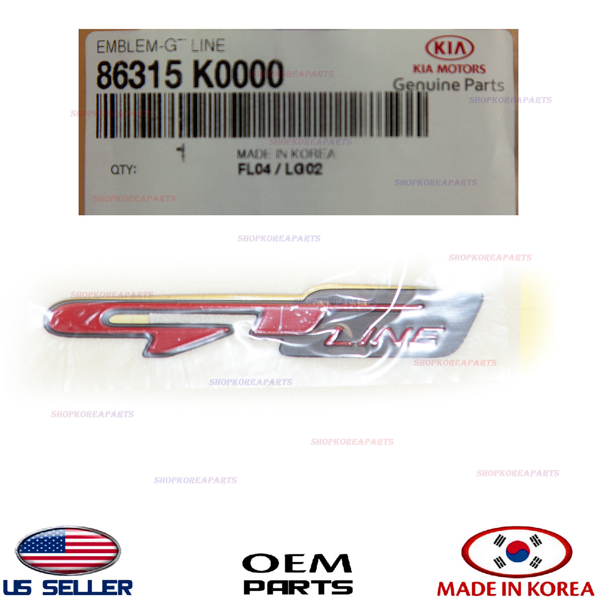GENUINE Trunk Lid Emblem Liftgate Nameplate GT Line ⭐OEM⭐ KIA SOUL 2020-2024