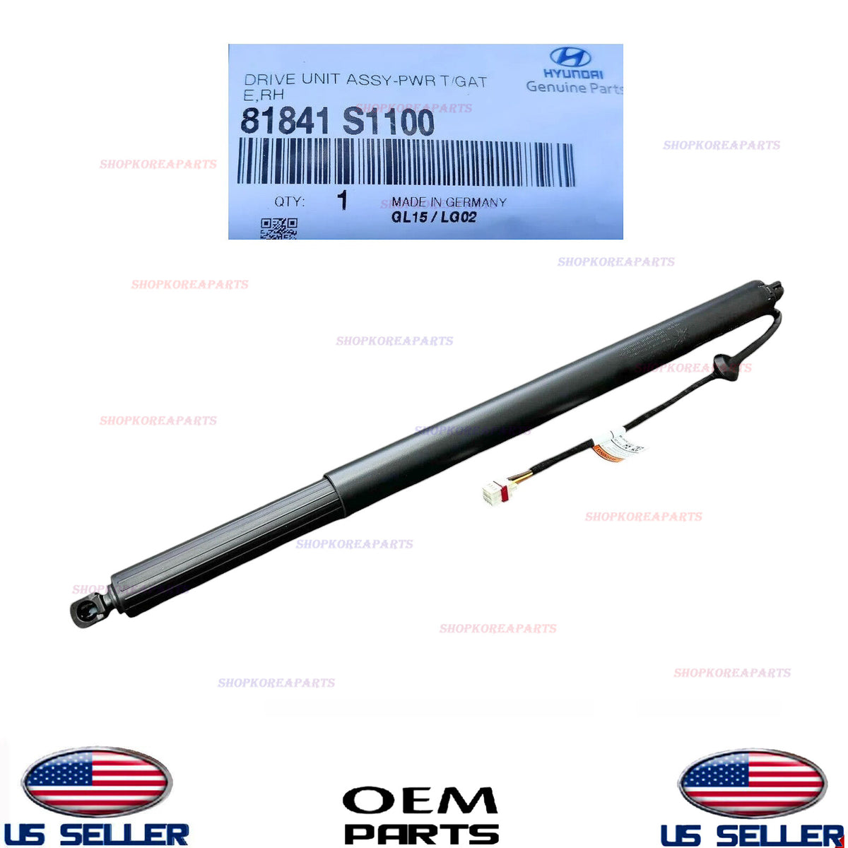 GENUINE OEM Right Passenger Side Power Tailgate Lift 2019-2020 Hyundai Santa Fe