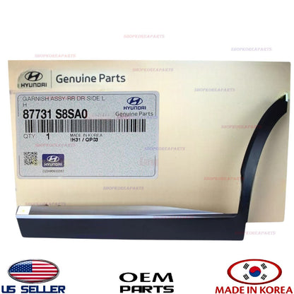 GENUINE Rear Door Lower Molding LEFT Driver Side OEM 23-25 Palisade Calligraphy