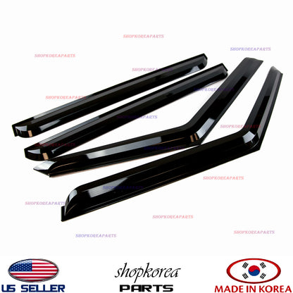 SMOKED DOOR VISOR WINDOW SUN RAIN WIND VENT DEFLECTOR fits KIA SOUL 2009-2013