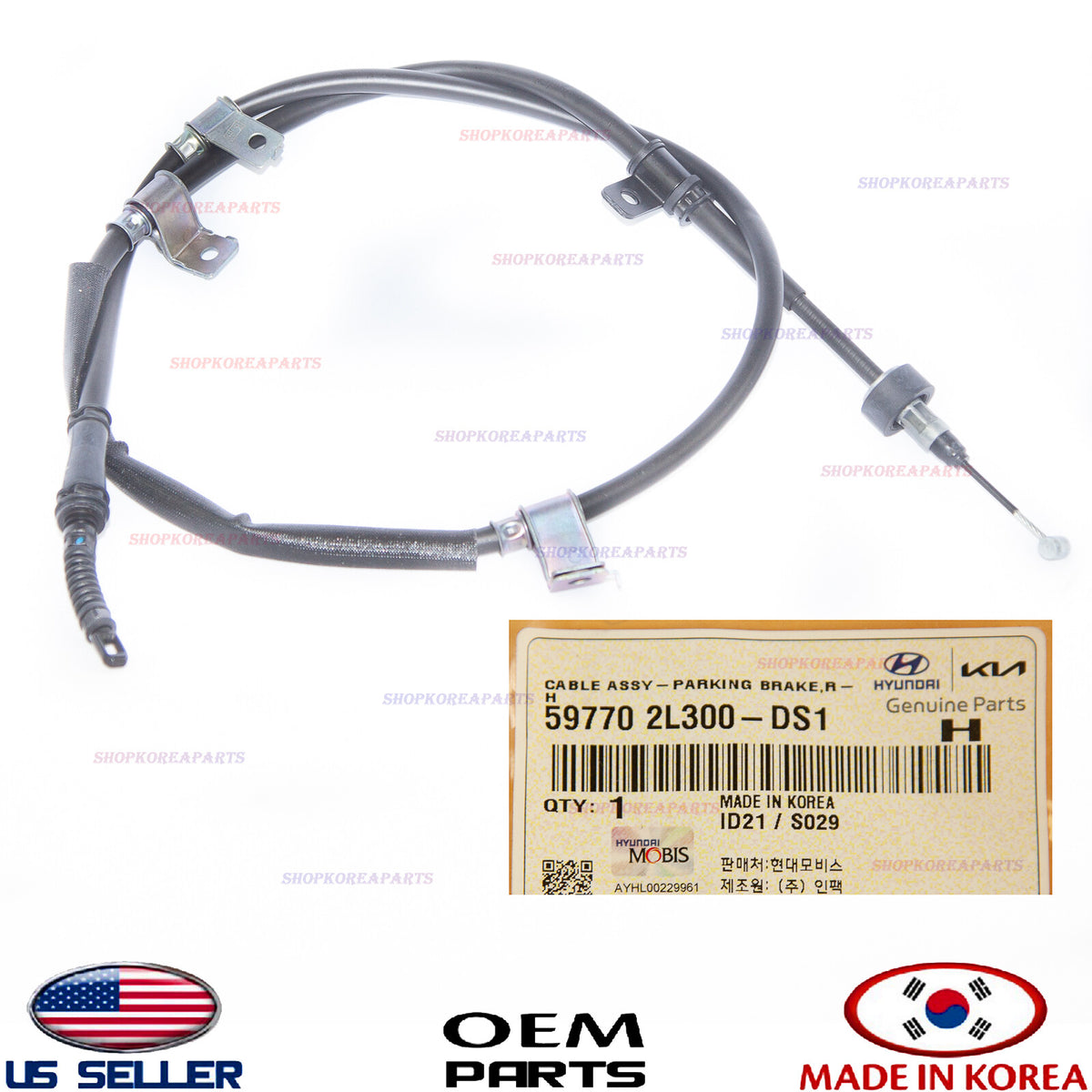 GENUINE Parking Brake Cable RIGHT Passenger Side ⭐OEM⭐ Elantra Touring 2009-2012
