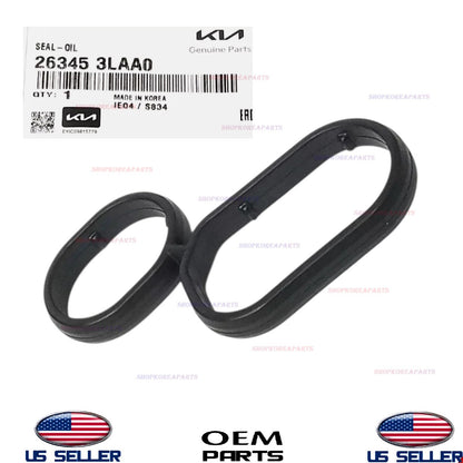 GENUINE Engine Oil Filter Housing Gasket 2014-25 Hyundai Kia 3.3L 3.8L See List