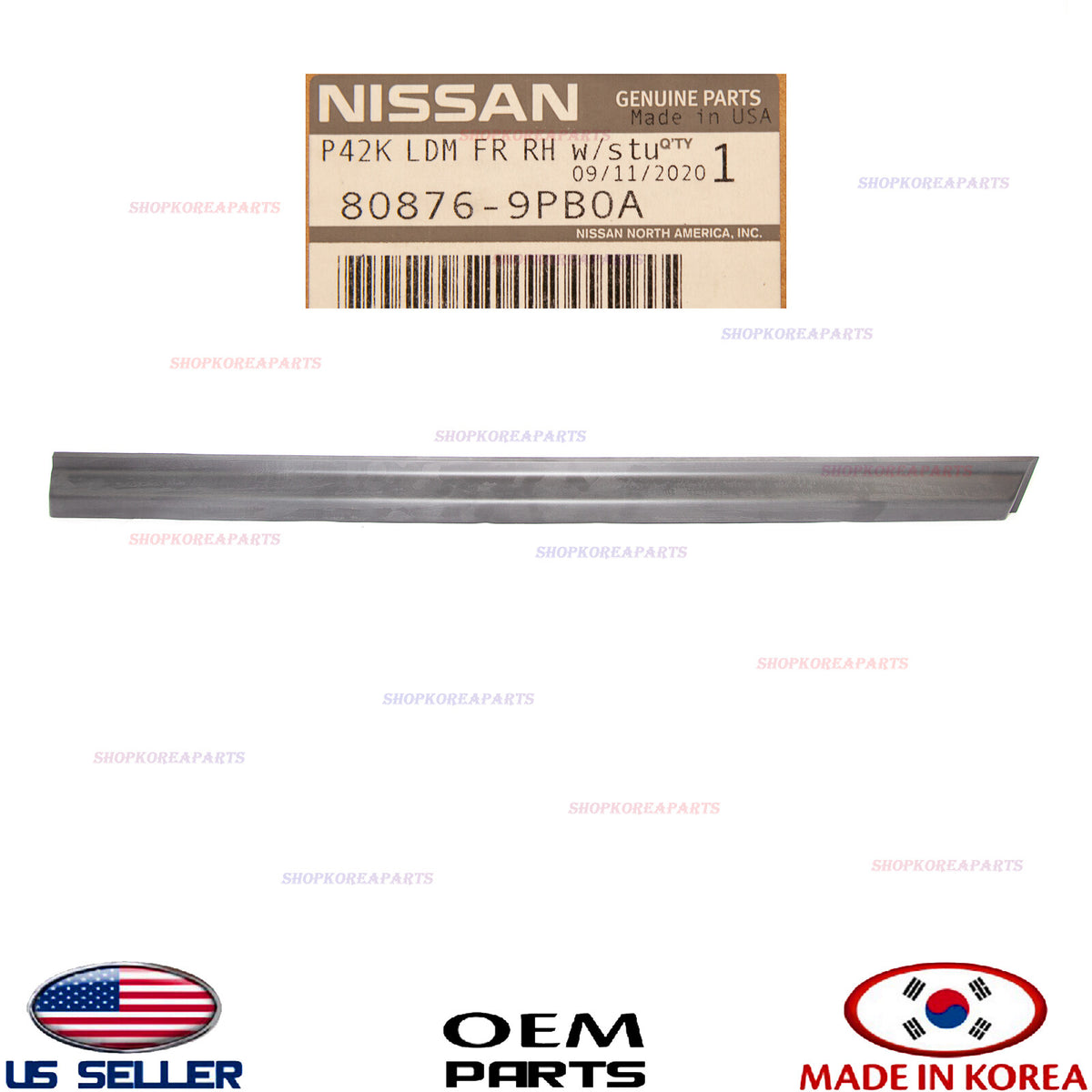 GENUINEOEM Front Door Lower Moulding Black Passenger Side 2016-2020 Pathfinder