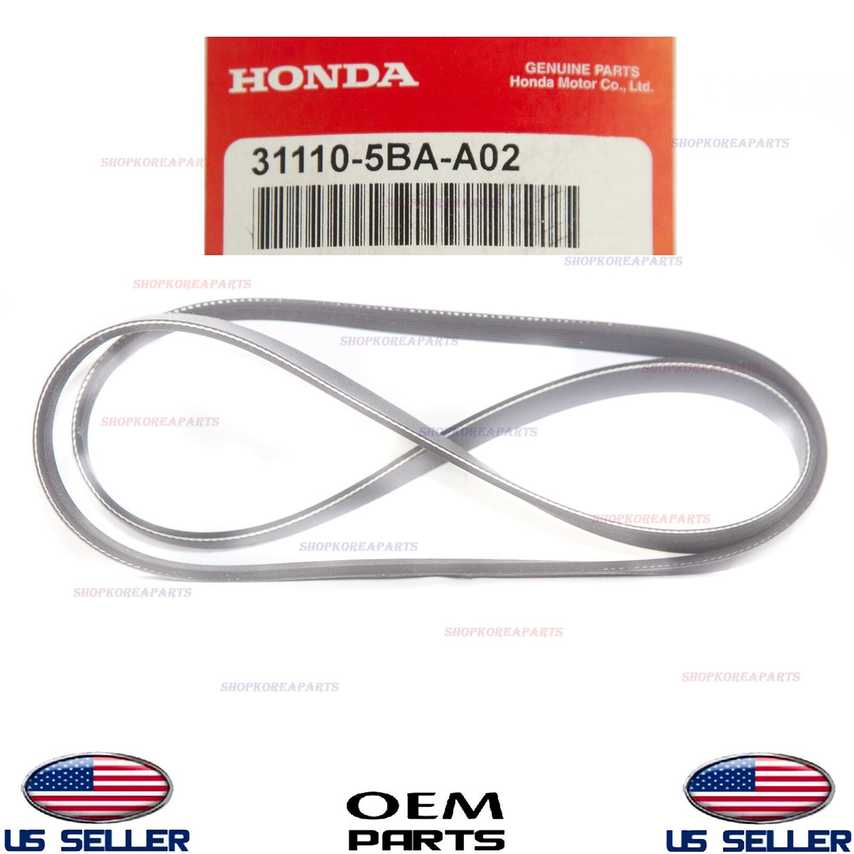 GENUINE OM Serpentine Drive BELT V-Ribbed Honda HRV Civic 2.0L 2016-2026