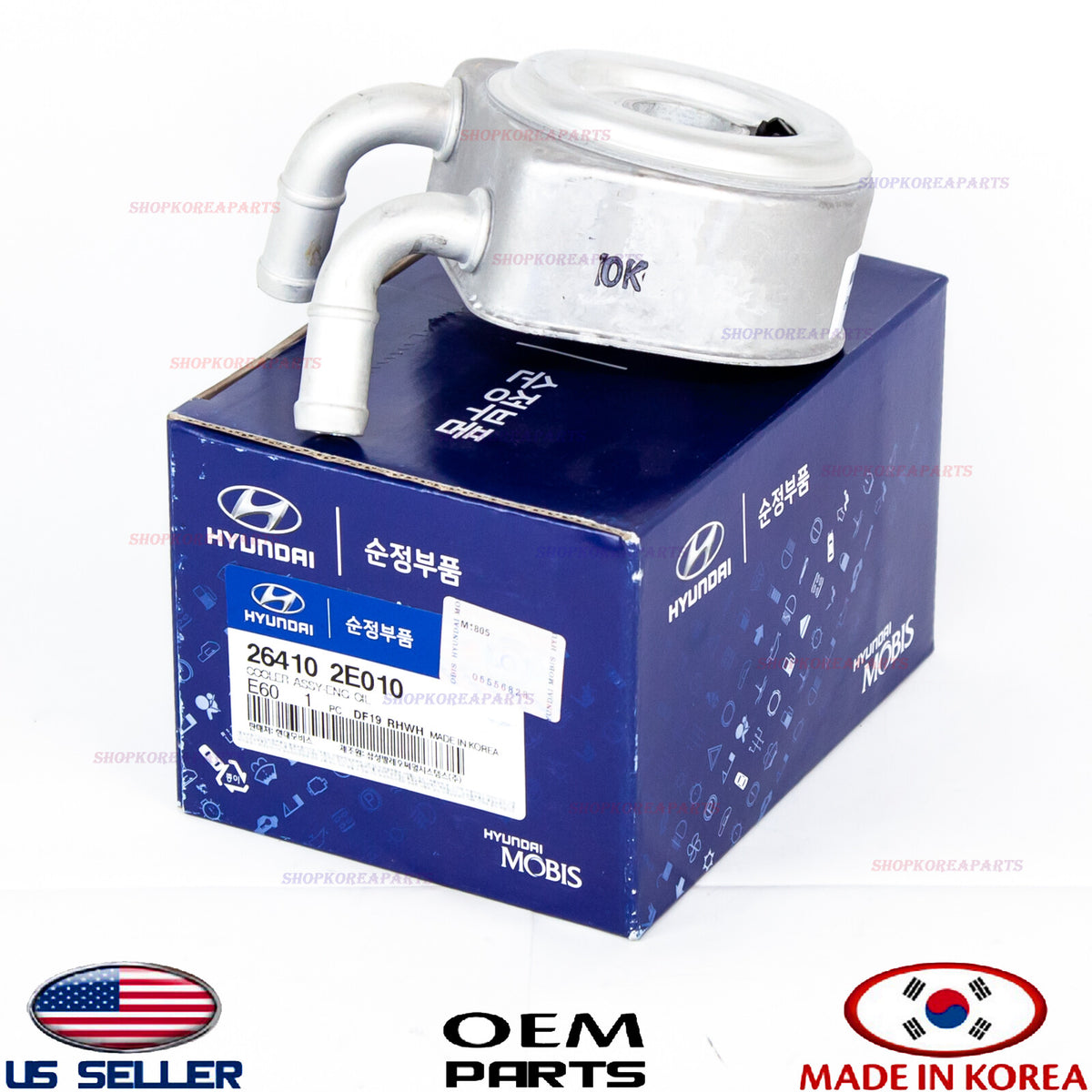 COOLER ENGINE OIL GENUINE! SONATA HYBRID 16-19 OPTIMA HYBRID 17-19 264102E010