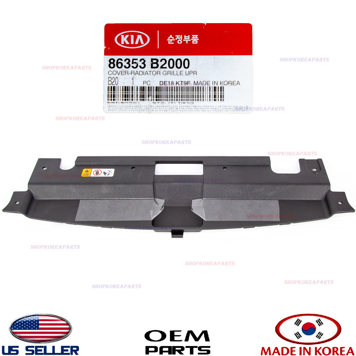 GENUINE Grille Radiator Support Cover Upper Sight Shield Panel OEM Kia Soul