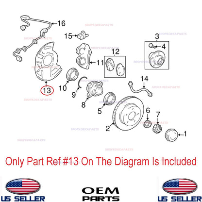 GENUINE Front Brake Dust Cover Left⭐OEM⭐ Toyota 4Runner Lexus GX470 2003-2009