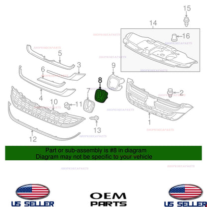 OEM Front Grille Emblem Mount Plate 2010-2011 Honda CR-V US Built 71122-SXS-A01