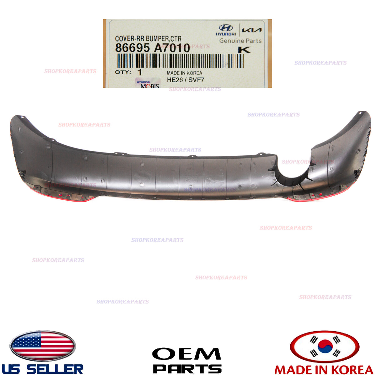 enuine OEM Rear Bumper Lower Cover 2014–2016 Kia Forte Sedan EX LX 86695-A7010