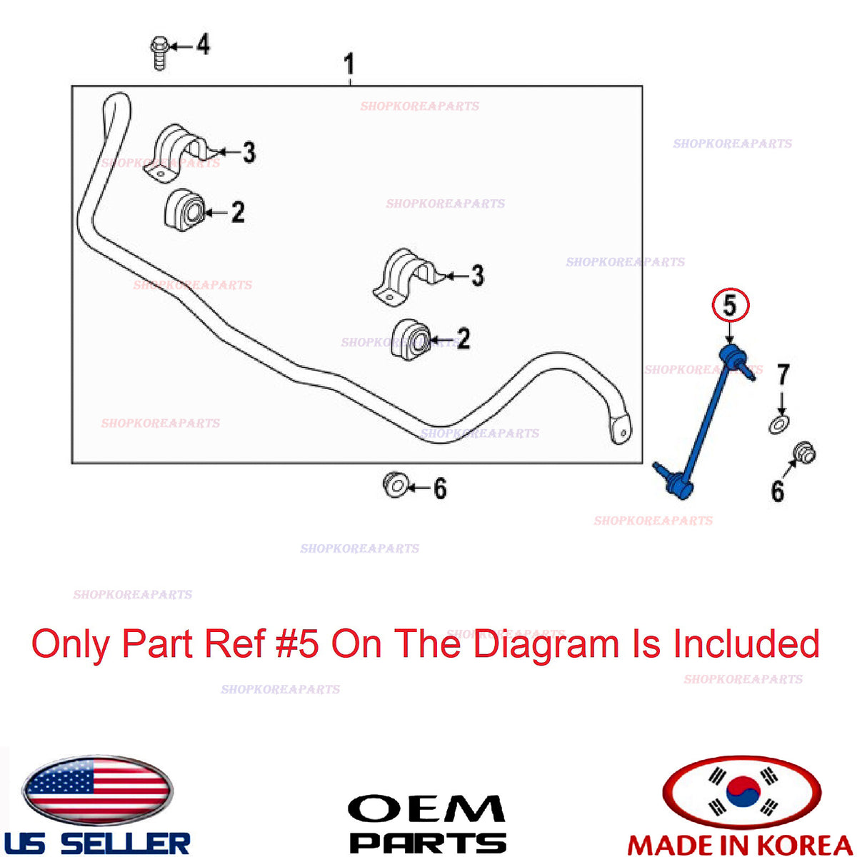 GENUINE Front Stabilizer Bar Link Left Driver Side ⭐OEM⭐ GENESIS GV80 2021-2026