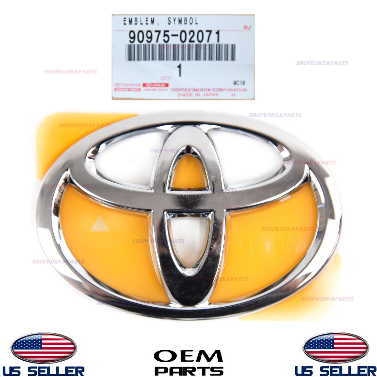 GENUINE Trunk Lid Emblem Logo Symbol ⭐OEM⭐ TOYOTA *See compatibility 90975-02071