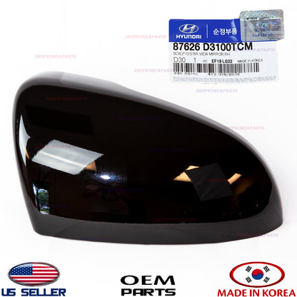 GENUINE BLACK Cover Passenger Side Mirror OEM TUCSON With Signal Lamp 2016-2021