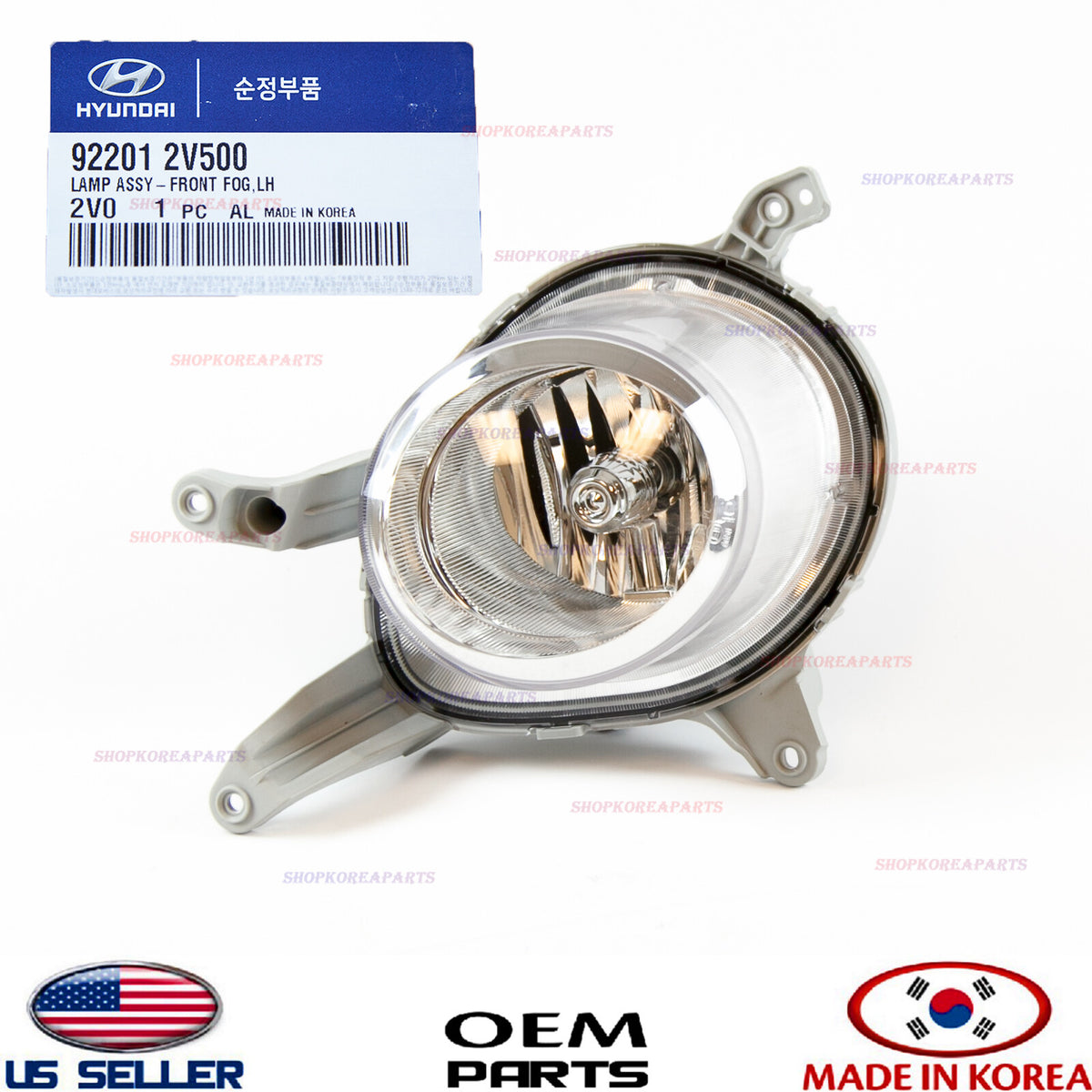 GENUINE Front Fog Light Lamp LEFT Driver Side ⭐OEM⭐ Veloster TURBO 2013-2017