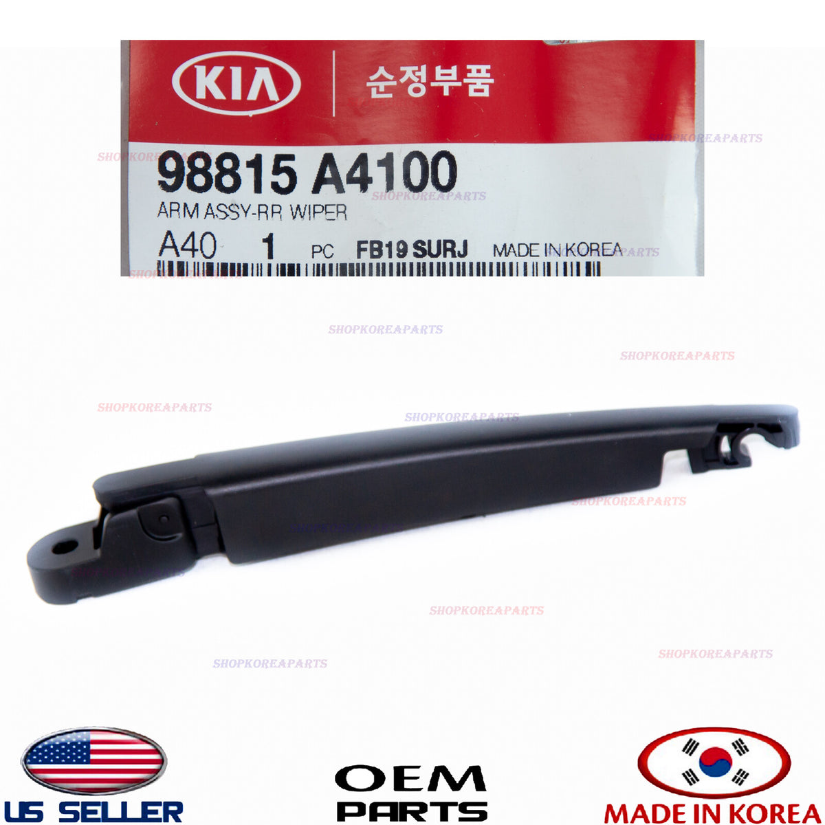 Rear Window Wiper Arm ⭐OEM GENUINE⭐ KIA SPORTAGE 2017-2022 98815A4100