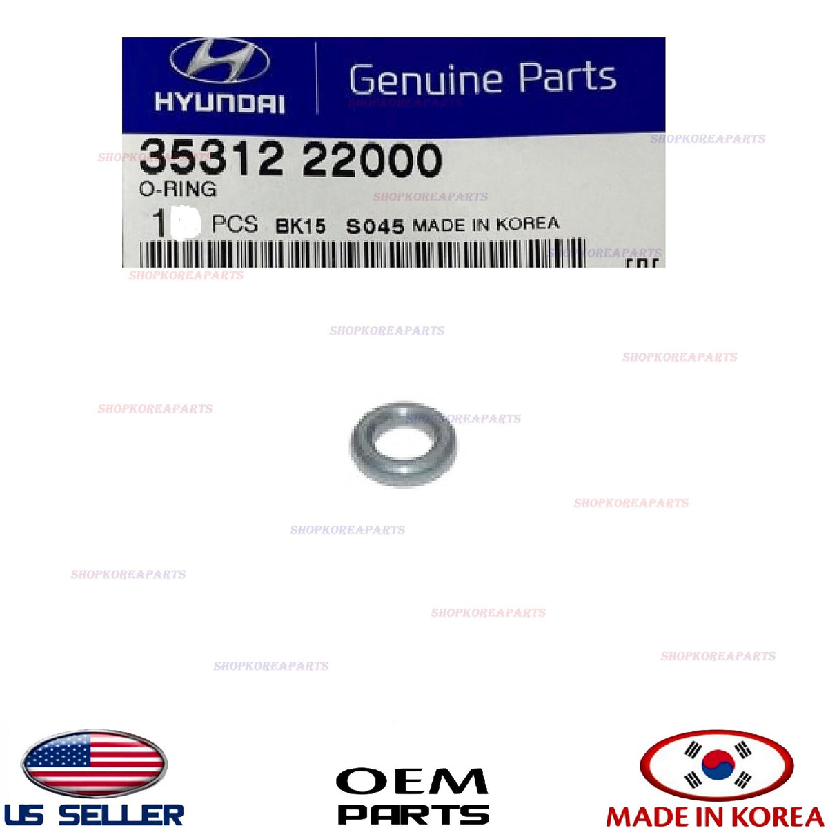 GENUINE Fuel Injector O-Ring Seal 1pcs OEM HYUNDAI KIA *See Compatibility