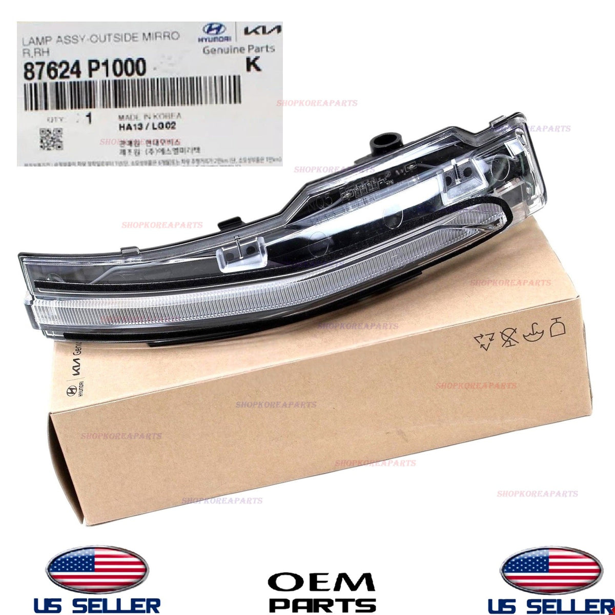 GENUINE Outside Mirror Turn Signal Lamp RIGHT Pass Side 2023-2026 Kia Sportage