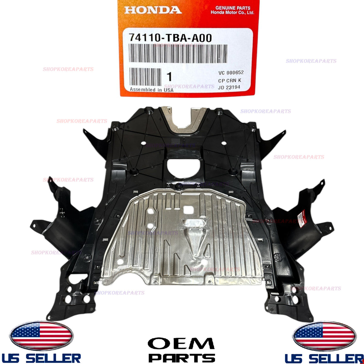 ✅GENUINE✅ Engine Under Cover Splash Shield Lower 2016-2021 Honda Civic OEM