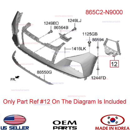 GENUINE Front Bumper Headlight Molding RIGHT Passenger Side ⭐OEM⭐ Tucson 2022-24