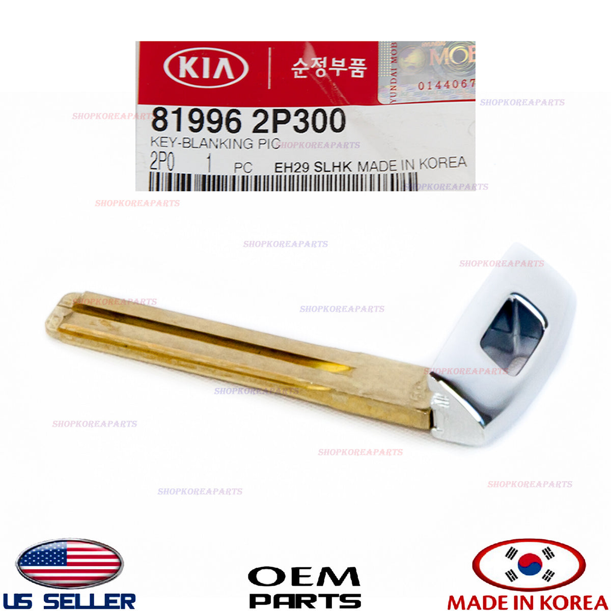 Blank Uncut Emergency Key For Smart Keyless Remote OEM GENUINE Optima Rio Sedona