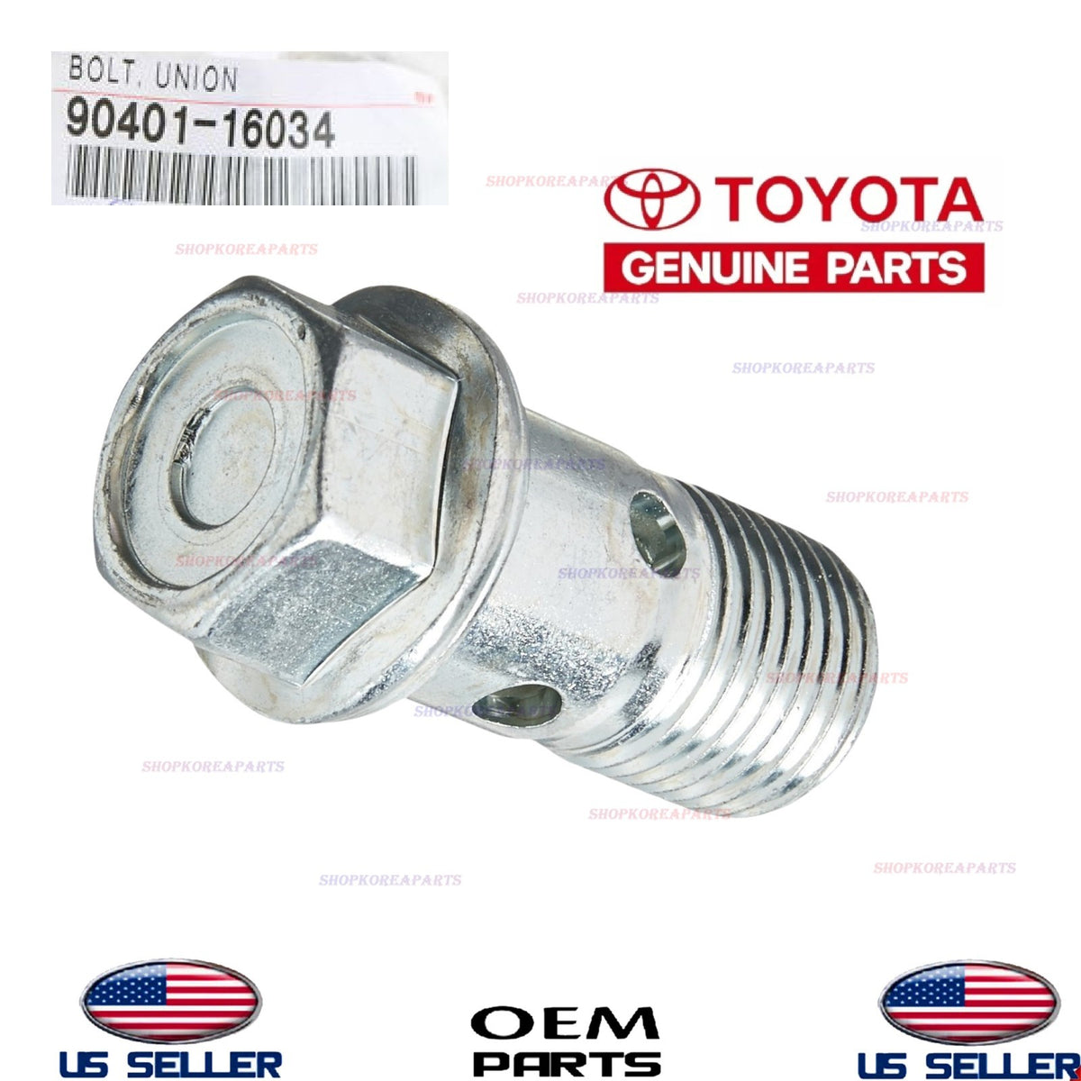 GENUINE OEM Bolt For Pressure Feed Tube 1996-2024 Toyota 90401-16034