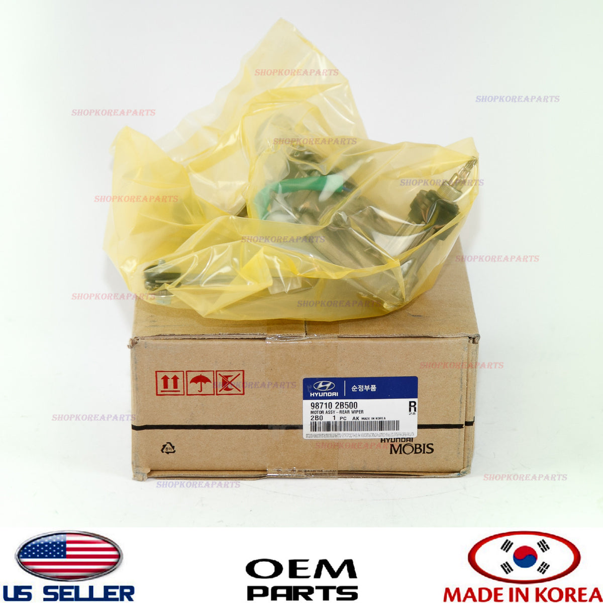 GENUINE Rear Windshield Wiper Motor OEM Hyundai Santa Fe 2007-2012 98710-2B500