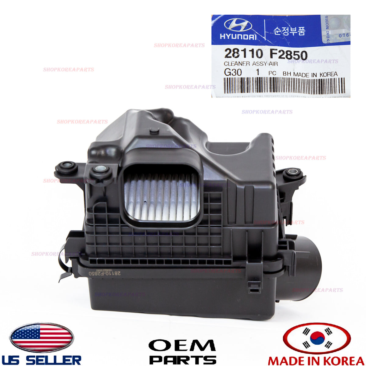Air Cleaner Box Assy- Intake Filter Housing HYUNDAI ELANTRA 1.6L TURBO 2017-2020