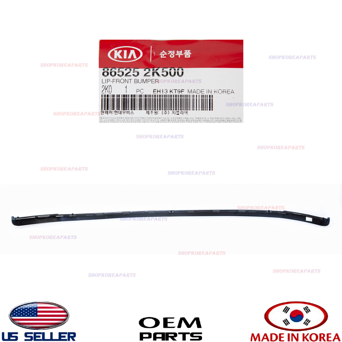 GENUINE OEM Front Bumper Lower Deflector Lip 2012–2013 Kia Soul 86525-2K500
