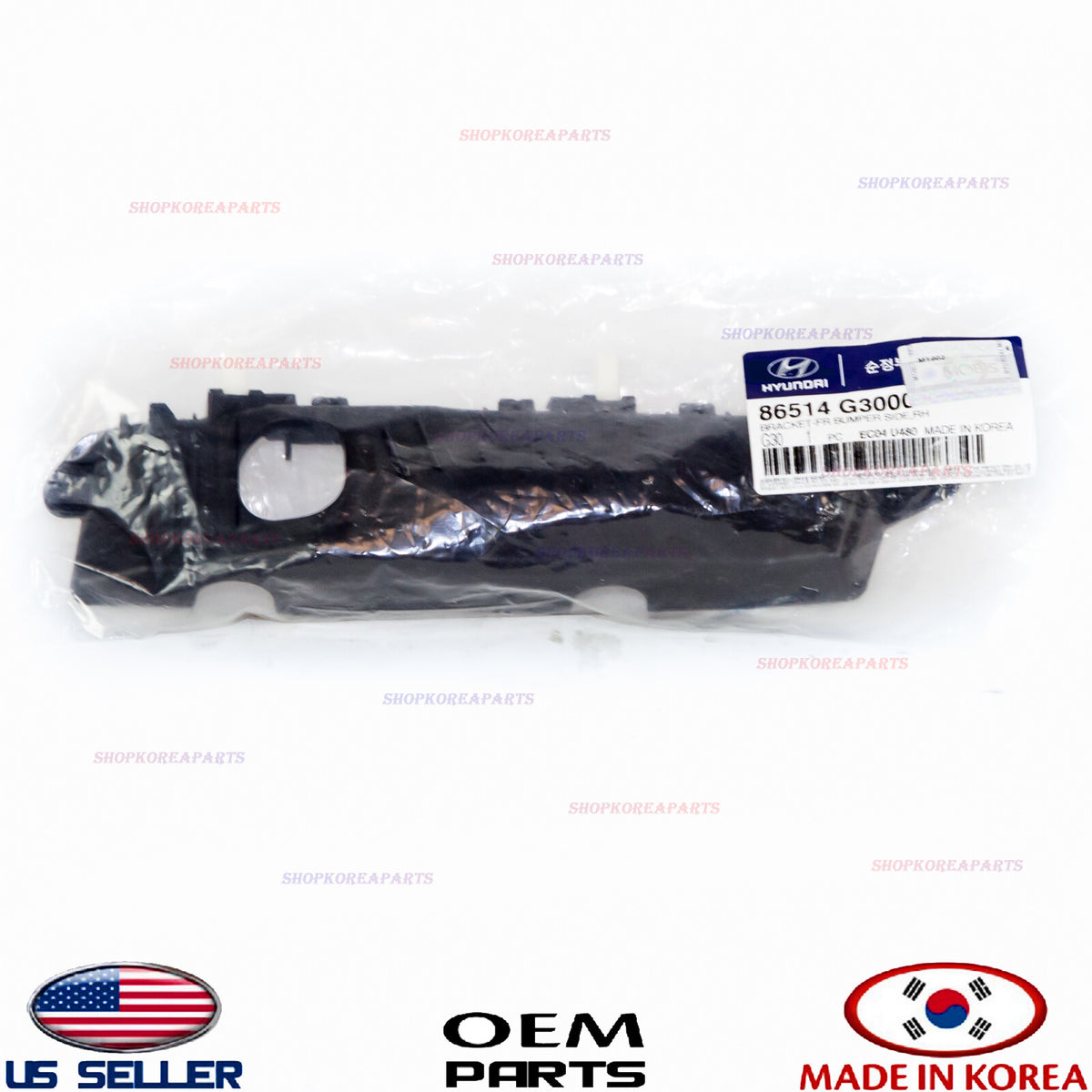 GENUINE Bumper Front Bracket Mounting Passenger Side Elantra GT Hatchback 18-20