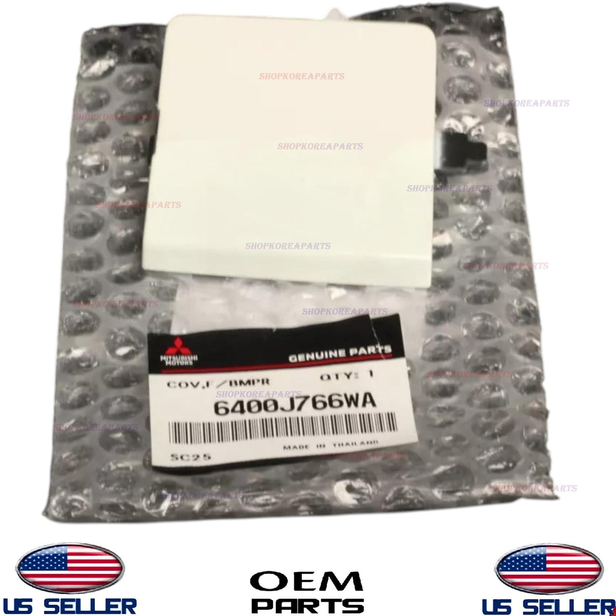 Front Bumper Tow Eye Hook Cap Cover WHITE ⭐OEM⭐ Mirage & Mirage G4 2021-2024