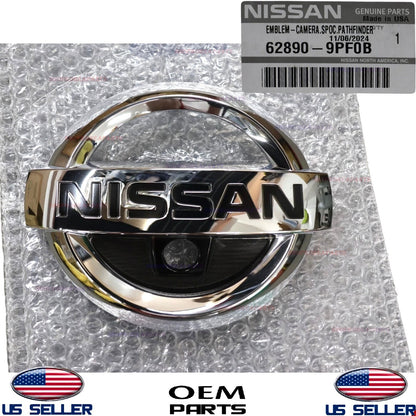 GENUINE Front Grille Emblem Logo ⭐OEM⭐ Nissan Pathfinder 2017-2020 62890-9PF0B