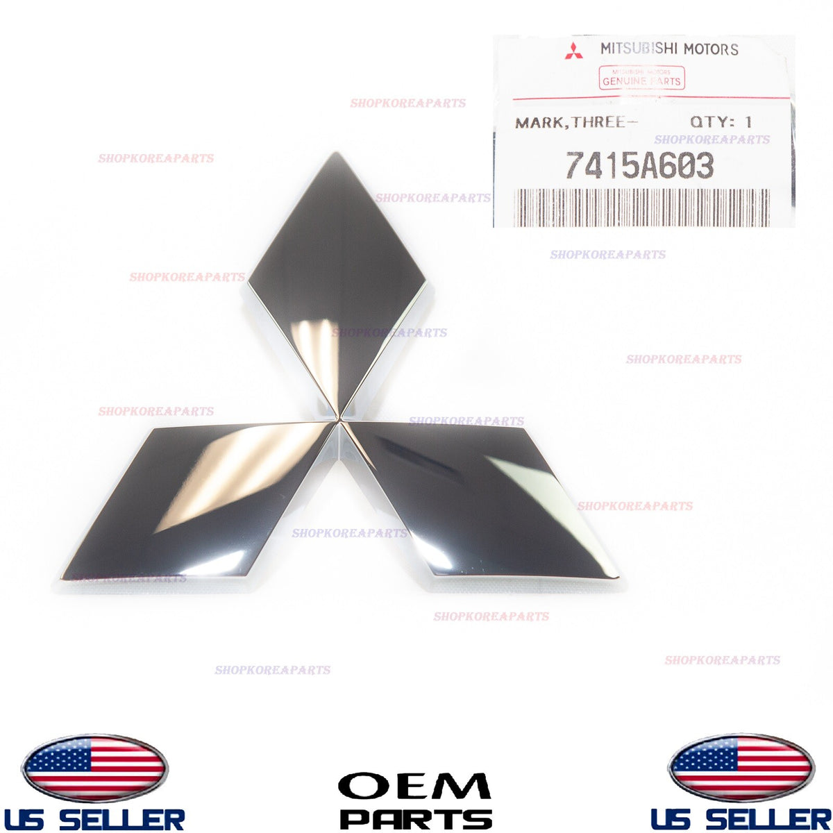 GENUINE Front Grille Emblem Logo ⭐OEM⭐ Mitsubishi 2008-2025 *See Compatibility